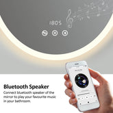 EMKE OLM08 Round LED Illuminated Mirror with Demister 600mm